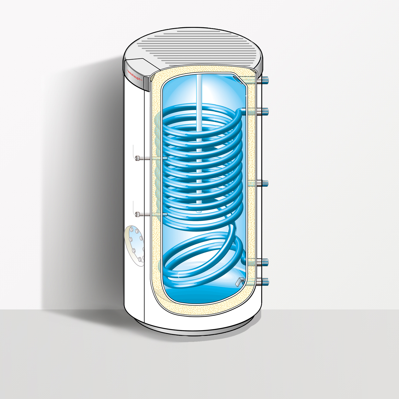 DHW cylinders for building complexes